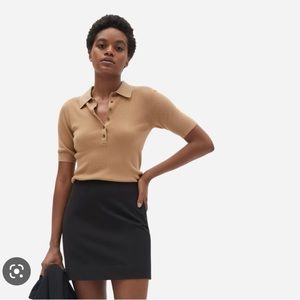 Everlane black mini skirt, 00